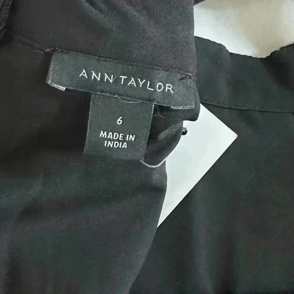 Ann Taylor Womens 6 Black Cheetah Velvet Mock Neck Party Sheath Dress Sleeveless - Picture 7 of 11